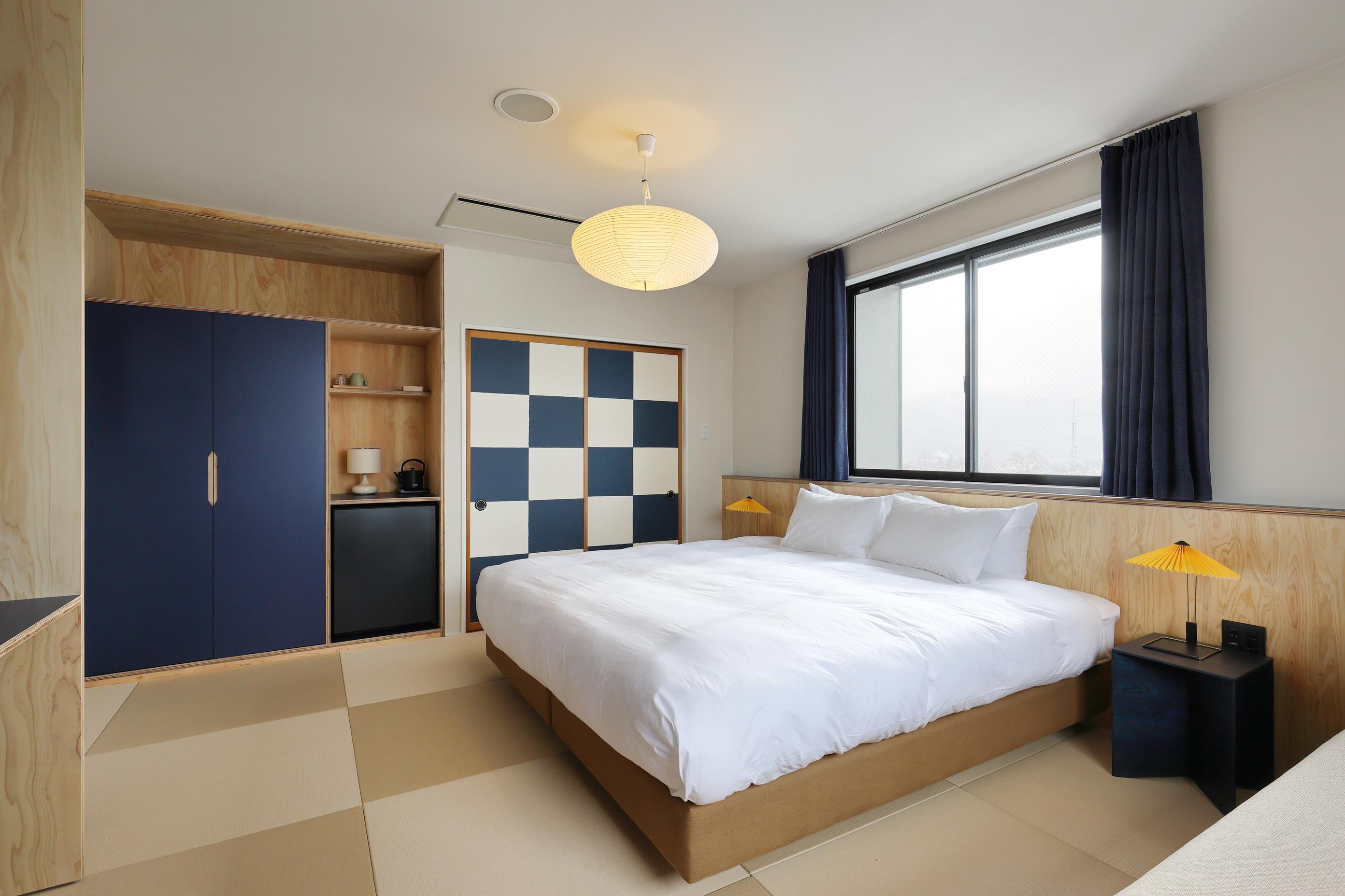 Interior of a hotel bedroom